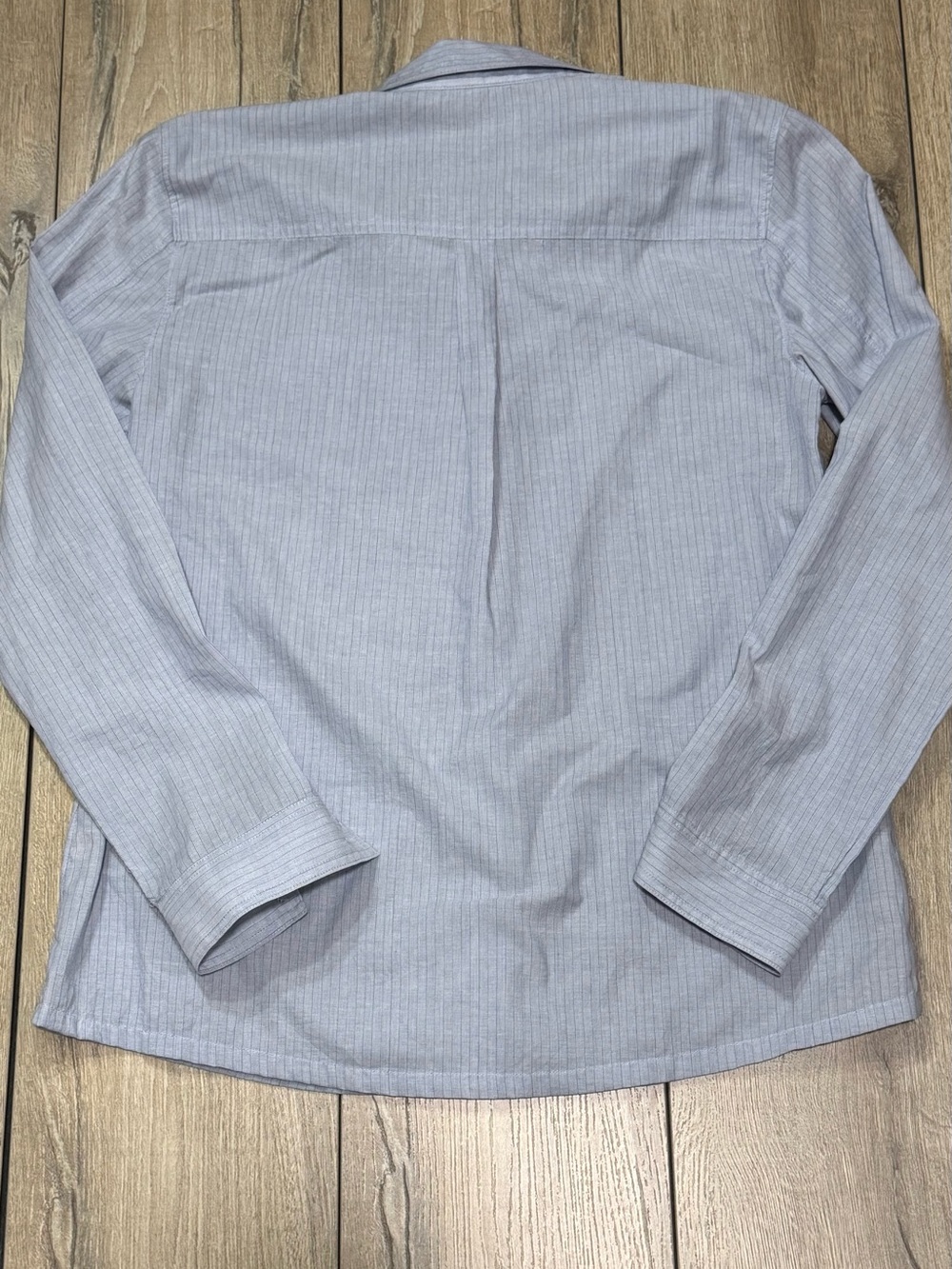 Caslon Blue Pinstripe Button Down Shirt Small 100% Cotton Preppy - Picture 3 of 8